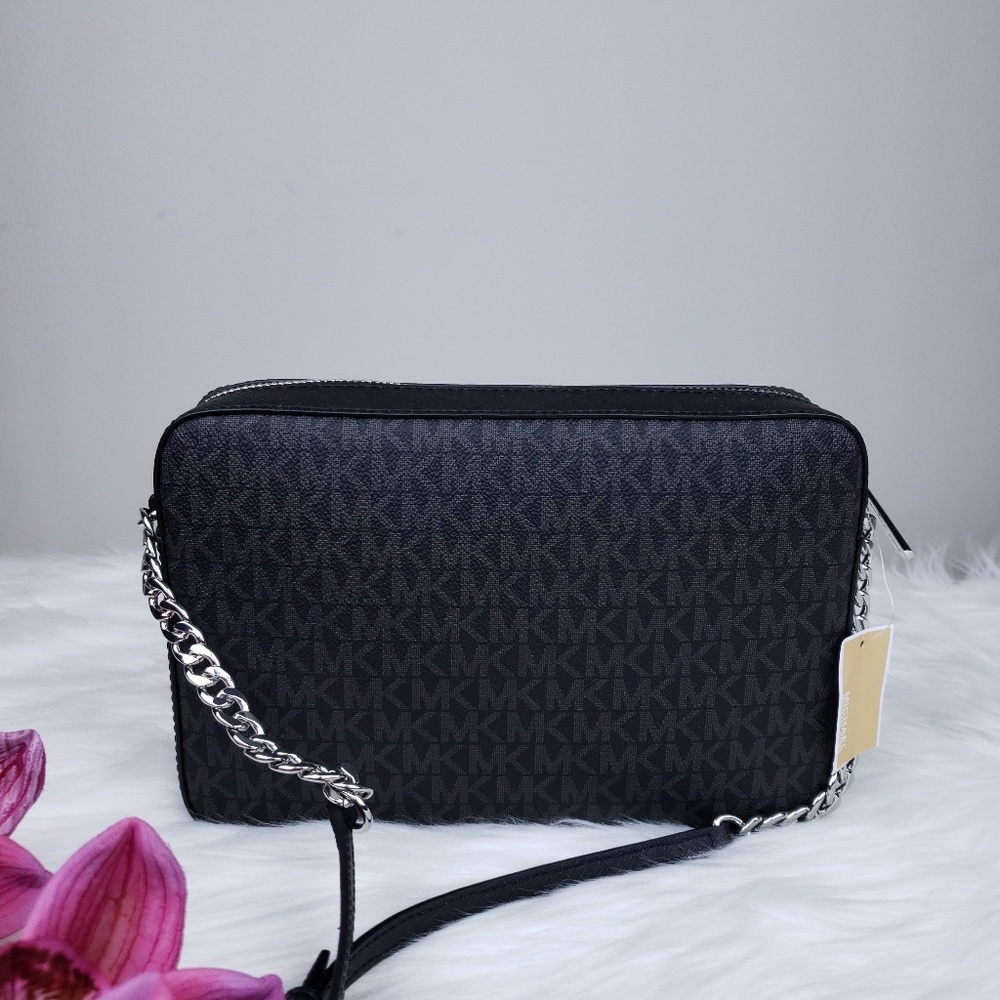 🌺NWT Michael Kors LG EW crossbody bag Black XBODY - Picture 5 of 8